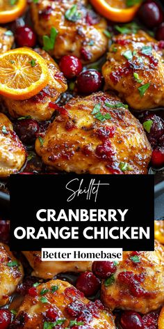 Cranberry Orange Chicken is a heartwarming, flavorful dish that brings together the sweetness of cranberries, the tang of orange, and savory chicken.

Perfect for festive dinners, holiday meals, or cozy family nights, this dish is sure to impress with minimal effort. Easy Christmas Dinner Recipes, Christmas Chicken Recipes, Christmas Dinner Dishes, Holiday Dinner Recipes, Christmas Main Dishes, Easy Christmas Dinner, Orange Chicken Recipe, Winter Dinner Recipes