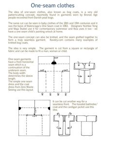 the instructions for sewing clothes and how to make them in one - seam cloths