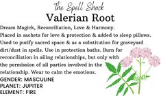 Dream Magick, Reconciliation, Love & Harmony Packaged during cleansing rituals. Supplied in a 7.5 x 12cm reusable, zip lock, labelled bag to retain its freshness and potency. Valerian Root Witchcraft, Valerian Root Benefits, Dream Magick, Candle Magik, Wiccan Sabbats, Cleansing Rituals, Tea Remedies, Magickal Herbs, Wiccan Crafts