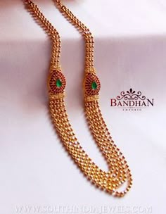 Bandhan Emporio Jewellery Designs Mohanmala Gold Design, Gold Jewelry Outfits, Gold Jewelry Simple Necklace, Gold Mangalsutra Designs, Beaded Necklace Designs, Bangles Design, Gold Wedding Jewelry