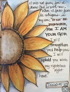 a drawing of a sunflower with a poem written on it