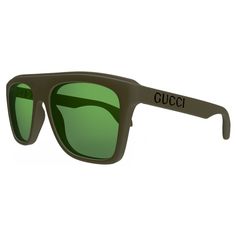 Brand New!! %100% Authentic %100% Gucci Sunglasses Size : 57-18-145 Frame Color: Green Lens Color: Green Description: Green Sunglasses With Gucci Cut Out Logo On Side Of Temples. These Sunglasses Comes With Green Lenses Made In Italy Includes: Sunglasses Comes With Original Case, Cloth, Pouch And Authenticity Card Green Gucci, Cloth Pouch, Green Lens, Green Sunglasses, Green Lenses, Gucci Sunglasses, Mens Green, Colored Sunglasses, New Man