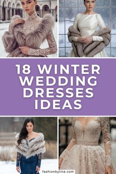 Discover 18 winter wedding dresses that perfectly blend style with comfort. Ideal for a cozy winter setting, these gowns ensure you look stunning and stay warm.