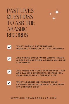 Use these past lives questions to guide you with the akashic records. If you want to learn more about the akashic records, energy healing, sprituality, your divine feminine, and more and how it's all interconnected be sure to follow along for more. And if you want different questions to ask the akashic records, an akashic records meditation, and to better understand what the akashic records are be sure to follow along for all of it! Akashic Records Questions, Psychic Readings Questions, Questions To Ask The Akashic Records, Akashic Field, Meditation For Psychic Development, Becoming A Psychic Medium, Divination Witch, Zen Mind, Spiritual Vibes