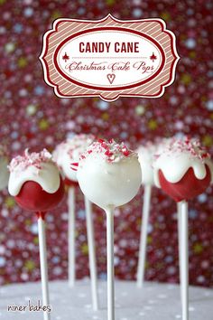 candy canes with white frosting and red sprinkles