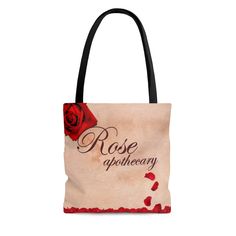 Rose Apothecary Tote Bag | Canvas Tote Bag | Cute Tote Bag | Rose Pedals Rose Pedals, Rose Apothecary, Cute Tote Bags, Bag Cute, Bag Canvas, Canvas Tote Bag