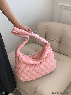 BagForLove - Pink Quilted Oversized Hobo Bag - Stylish and spacious design Product Description Color Pink Style Casual Type Hobo Bag Bag Size Oversized Pattern Type Geometric Closure Type Zipper Strap Type Top Handle Composition 100% Polyester Material Polyester Size Chart INCH CM Bag Length Bag Width Bag Height Handle Height 15.7 inch 3.9 inch 12.2 inch 9.8 inch Bag Length Bag Width Bag Height Handle Height 40 cm 10 cm 31 cm 25 cm Details Pictures Similar Products h2 { text-align: center; } /* Pink Large Capacity Handheld Hobo Bag, Casual Tote Bag With Soft Interior, Pink Large Capacity Hobo Tote Bag, Pink Hobo Shoulder Bag For Errands, Large Capacity Pink Hobo Tote Bag, Pink Tote Hobo Bag For Errands, Pink Handheld Hobo Bag With Removable Pouch, Casual Pink Hobo Bag For Errands, Pink Tote Baguette Bag For Shopping