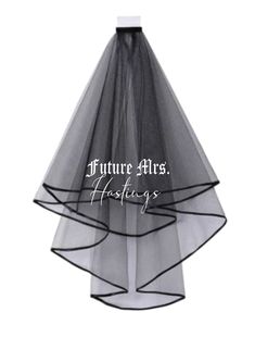 a veil with the words future mrs hostings on it