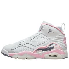 (WMNS) Air Jordan MVP 'Shy Pink' FB9019-106 Pink Jordans, Jordan Grey, Jordan Shoes Retro, Cute Nike Shoes, Cute Nikes, Swag Shoes, Pink Shoes, Dream Shoes, Sneaker Collection