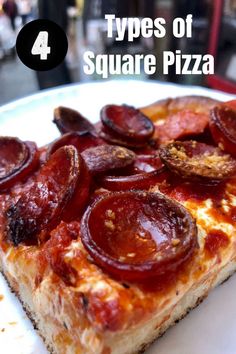 Prince Street Pizza Detroit Pizza, Square Pizza, Pizza Crusts, Sicilian Pizza, Hip To Be Square, Pasta Salad Recipes, Pizza Crust, Pepperoni Pizza, Triangles