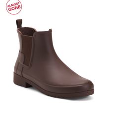 Brand New Color: Brown Waterproof, Goring Panels For Stretch, Pull On Loop 1in. Heel Ankle Boots 5in. Shaft Height, 11in. Shaft Circumference, Taken From Size 8 Rounded Toe, Pull On Man Made Upper Imported Hunter Brown, Hunter Shoes, Heel Ankle Boots, Women Hunters, Calf Boots, Mid Calf Boots, Heeled Ankle Boots, Mid Calf, Chelsea Boots