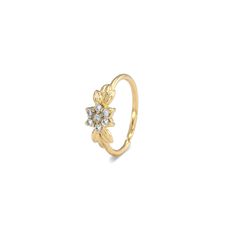 "Diamond Nose Ring - 14k gold hoop set with 7 conflict-free genuine diamonds. Wear this magnificent flower diamond nose ring for a dainty shiny natural look. Materials: ♦ 14 karats nickel-free gold in yellow gold, rose gold, or white gold. ♦ 7 genuine conflict-free diamonds. Sizing: ♦ Gauge: 22 gauge, 20 gauge, or 18 gauge (0.6 mm, 0.8 mm, or 1mm, respectively). ♦ Inner diameter: 7 mm, 8 mm, or 9 mm (slightly more than 1/4\", 5/16\", slightly less than 3/8\" respectively). Features: ♦ Comes in g Gold Small Hoop Ring With Prong Setting, Gold Rings With Prong Setting And Small Hoop, Yellow Gold Small Hoop Ring With Prong Setting, Small Hoop Yellow Gold Rings For Anniversary, Small Hoop Rose Gold Rings For Anniversary, Small Hoop Yellow Gold Anniversary Rings, Small Hoop Rings With Prong Setting For Anniversary, Diamond Piercing, Hoop Nose Ring