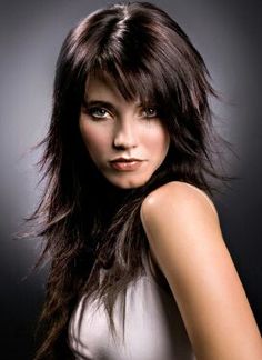 Long Rocker Hair Cuts For Women, Long Rocker Hairstyles For Women, Rockstar Hairstyles For Women Long Hair, Rockstar Haircuts Women Long, Edgy Layered Hair, Grunge Layered Hair, Long Emo Hair Choppy Layers, Long Choppy Hair, Coffee Hair Dye