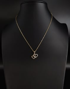 14k Real Gold Heart Necklace,14K Real SOLID Gold Heart Charm, 14k Real Gold 1.3mm Cable  Chain Necklace, Gold Heart Pendant Brand New 14K Real Yellow Gold Pendants with 14k Real yellow Gold 1.3mm Cable Chain Necklace 16"-20" Stamp : 14K Real Gold CableChain, 14k real gold stamp for pendants Chain Style: Heart Pendant Material: 14k Genuine Gold Stone Material :Zirconia  Metal Stamp: 14K Available Length: 16'', 18'', 20'' These Chains are 100% Authentic Solid 14K Gold "Not Plated or Filled" This i Gold Neck Chain, Small Earrings Gold, Diamond Fashion Jewelry, Gold Heart Pendant, Pretty Jewelry Necklaces, Chain Necklace Gold, Four Leaf Clover Necklace, Gold Pendants, Jewelry Set Design