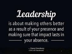 a quote from sheryl sandberg on the role of leaders