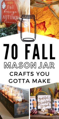 fall mason jar crafts you can make