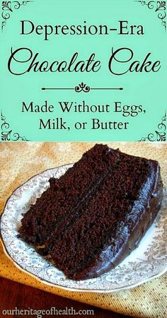 Resipi Kek, Slice Of Cake, Egg Free Recipes, Desserts Vegan, Dairy Free Dessert, Think Food, Vegan Sweets, Chocolate Cake Recipe