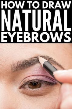 How to Draw Eyebrows Naturally | EASY! 6 step by step tutorials for beginners to teach you how to draw eyebrows using your makeup product of choice! Learn how to fill in your brows with pencil or eyeshadow, learn the secret to getting perfect arches with concealer, and discover the best brow powder and brow products for blondes and brunettes! #eyebrows #eyebrowshaping #brows #browshaping #makeup #makeuptips #beauty #beautytips Perfect Eyebrow, Prom Makeup Looks, How To Draw Eyebrows, Fall Makeup Looks, Threading Eyebrows, Thick Eyebrows, Long Layered Haircuts, Best Eyebrow Products