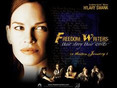 a movie poster for the film's title, freedom writes that story has words on it