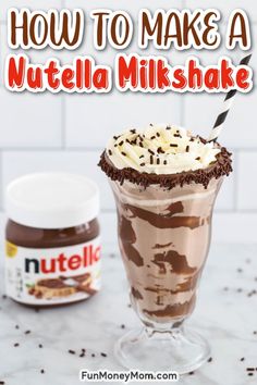 how to make a nutella milkshake