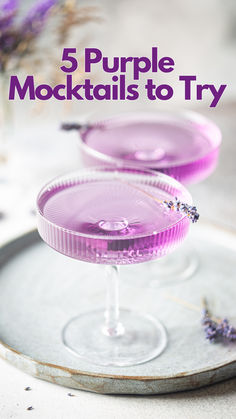 Purple Mocktails Refreshing Recipes, Taste Sense, Gin Sour, Butterfly Pea Flower Tea, Cocktails To Try, Raspberry Liqueur, Mocktail Recipe