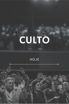 a black and white photo with the words culto in front of a group of people