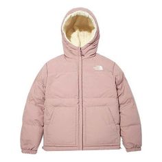 THE NORTH FACE Grin Hybrid Down Jacket 'Pink' NJ3NM54C The North Face Pink Jacket, Pink North Face Jacket, Pink North Face, Pink Puffer Jacket, Fleece Jackets, Fall Lookbook, White Fleece, Face Light, Pink Jacket