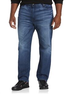 Levis 502 Taper-Fit Stretch Jeans Levis 502 Regular Taper Fit jeans are roomier in the thigh with a tapered leg for a modern casual look They also have an added bit of stretch for extra movement The most versatile of Levis tapered fits these are the jeans Jeans Levis, The Jeans, Tapered Jeans, Big & Tall, Casual Look, Levis Jeans, Stretch Jeans, Short Pants, Fit Jeans