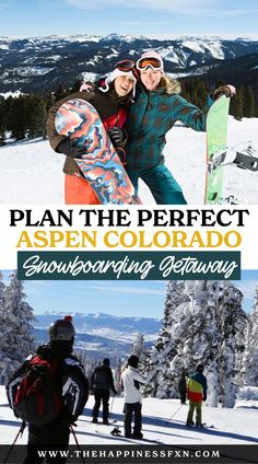 Plan the Perfect Aspen Colorado Snowboarding Getaway What To Do In Aspen Colorado, Colorado Snowboarding, Winter Weekend Getaway, Winter Weekend