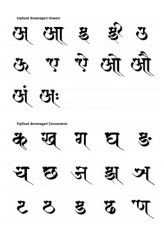 some type of calligraphy that is in different languages and letters, including the letter s