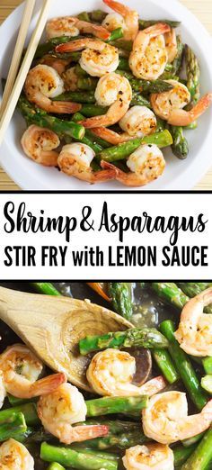 shrimp and asparagus stir fry with lemon sauce