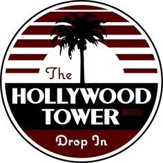 the hollywood tower drop in logo