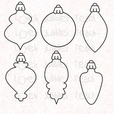 christmas ornament cut outs