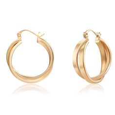 PRICES MAY VARY. ♥BOLD AND UNIQUE DOUBLE HOOP DESIGN♥: These gold earrings offer a striking and unique look, perfect for any occasion. Their lightweight design ensures comfort throughout the day and night, adding a trendy touch to your style. ♥SENSITIVE-EAR FRIENDLY♥: Made from brass and heavily plated with 14k gold, these earrings are long-lasting. They are lead and nickel-free, ensuring they are hypoallergenic and comfortable for sensitive ears. ♥VERSATILE AND LIGHTWEIGHT♥: The unique design o Modern Hoop Earrings For Wedding, Modern Hypoallergenic Hoop Earrings For Wedding, Women Gold Jewelry, Chunky Gold Hoop Earrings, Hoop Design, Hypoallergenic Earrings, Stunning Jewellery, Gold Hoops, Jewelry Earrings Hoops