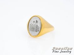 14k Gold Seal Ring ✪ Mens Signet Ring ✪ Unique Design ✪ Statement Man Ring ✪ Chevalier Ring ✪ Medieval Ring ✪ Family Seal ✪ Family Signet Ring ✪ Classic Man Ring ✪ ☛ Ring size as preferred, as it is custom created for you in our workshop. § Knight Castle - 14k Gold Signet Seal § LEAVE US YOUR NOTE WITH DESIRED COLOR TONE COMBINATION. ❏ Dimensions: ►1.8 x 1.3cm of ring oval at top ►1.6 x 1.1 cm of gold signet seal inside. ► The design and creation of this ring is exclusively made by our goldsmith Formal Symbolic White Gold Rings, Symbolic White Gold Rings For Formal Occasions, Victorian Rings With Engraving Option For Anniversary, Oval Engraved White Gold Ring For Ceremonial Occasions, Symbolic White Gold Signet Ring For Wedding, Oval White Gold Engraved Ring For Ceremonial Occasions, Oval White Gold Engraved Ceremonial Ring, Ceremonial Oval Ring With Engraving Option, Symbolic Hallmarked Wedding Rings