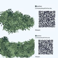 an image of a tree that has been cut into pieces and is shown with qr code