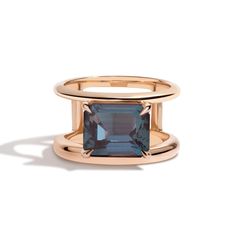 Shahla Karimi Alexandrite Double Band Ring in Yellow Gold Super Bowl Rings, Fashion Architecture, Double Band Ring, Double Band Rings, Bold Statements, Celebrating Life, Band Metal, Fancy Rings, Bold Rings