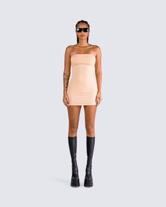 Davie Mini Dress – FINESSE Bodycon Strapless Elastane Dress, Bodycon Bandeau Dress In Elastane, Bandeau Bodycon Dress In Elastane, Bandeau Bodycon Elastane Dress, Stretch Beige Mini Dress For Night Out, Stretch Elastane Bandeau Strapless Dress, Summer Strapless Elastane Bodycon Dress, Stretch Elastane Strapless Mini Dress, Beige Stretch Mini Dress For Club