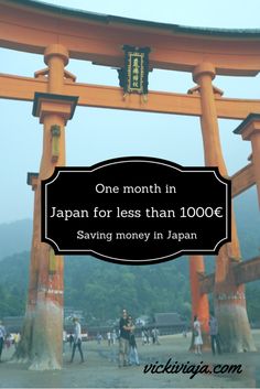 a sign that says one month in japan for less than 1, 000 saving money in japan