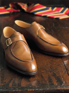 The Lawrence Monk Strap in Tan - The Ben Silver Collection Ben Silver, Crockett And Jones, Classic Clothing, Bespoke Fashion, Monk Strap Shoes, Silver Collection, Shoe Design, Man Fashion, Formal Shoes For Men