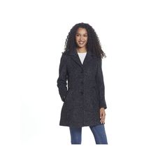 You'll love the polished winter style of this women's wool-blend walker coat by Gallery. You'll love the polished winter style of this women's wool-blend walker coat by Gallery. Button front Long sleeves Wool blend Faux-leather trim 2 pockets No HoodFIT & SIZING 34-in. approximate length from center back to hem Designed to hit above the knees HeavyweightFABRIC & CARE Polyester, wool Lining: polyester Dry clean Imported Size: X Large. Color: Black. Gender: female. Age Group: adult. Material: Wool Wool Single Breasted Pea Coat, Fitted Sweater Coat For Cold Weather, Classic Wool Coat For Cold Weather, Oversized Winter Coat, Black Velvet Coat, Black Peacoat, Pea Coats Women, Velvet Coat, Plus Size Outerwear