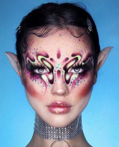 Unconventional Makeup, Futuristic Makeup, Artsy Makeup, Brown Hairstyles, Drag Make-up, Media Makeup, Hair Color Brown, Face Paint Makeup