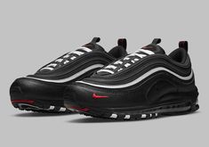 NIKE AIR MAX 97 BLCK/SPORT-RED-WHITE [DH1083 001] US MEN SZ 6.5 100% Original Guaranteed Never worn - Brand New - Purchased from store Condition of box:  Original Box WITHOUT Lid Check Out All My Other Listing Through My eBay Store https://www.ebay.com/str/naturaljessy Shipping - US Addresses Free shipping using USPS Priority Mail 1 Business Day shipping and handling time NOTE: All items shipped in a box   International Shipping We ship to international addresses.  Buyers are responsible for any Nike Air Max 97 Black, Nike Max, Mens Nike Air, New Nike Air, Nike Air Max 97, Running Shoes Sneakers, Air Max 1, White And Red, Black White Red