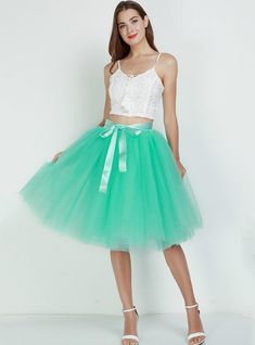 -Ideal for Photo Shoot/Costume party/New Year/wedding/bridemaids/Pregnancy Shoot/Family picture/Baby shower and birthday wear. Mint Green Tutu Dress, Knee Length Tulle Skirt, Tutu En Tulle, Tutu Skirt Women, Beautiful Ball Gowns, Skirt Tutu, Tulle Long Skirt, Gauze Skirts, Comfortable Skirts