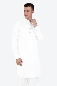 The Bright White Subtle Sheen Super Soft Premium Cotton Pathani Set is the epitome of timeless elegance. Crafted from premium cotton, it guarantees a soft and comfortable wearing experience. The subtle sheen adds a touch of sophistication to this classic Pathani set. Whether for weddings, festivals, or formal events, this attire's bright white hue makes it a versatile and stylish choice for men. Kurta Fused collar and cuffs, collar stand and flat felled side seams provide structure and stability Elegant Traditional Style Kurta, Elegant Cotton Kurta For Formal Occasions, Elegant Cotton Kurta For Semi-formal Occasions, Classic Cotton Kurta For Semi-formal Occasions, White Classic Kurta For Formal Occasions, Classic Fitted Cotton Kurta, Elegant Semi-formal Cotton Kurta, Classic White Formal Kurta, Classic Fitted Long Sleeve Kurta