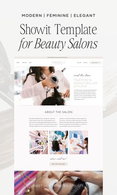 the beauty salon wordpress theme is clean and ready to be used for your website