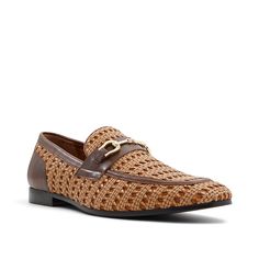 Aldo-Nantuckett Loafer Up your formal game with the Nantuckett loafer from Aldo. Woven raffia detailing ups this classically designed pair for a bold highlight to a professional ensemble. Brown Formal Loafers With Woven Sole, Formal Brown Loafers With Woven Sole, Classic Loafers With Woven Sole And Almond Toe, Classic Business Loafers With Woven Sole, Classic Formal Moccasins With Woven Sole, Formal Slip-on Loafers With Woven Sole, Formal Loafers With Woven Sole And Almond Toe, Formal Slip-on Moccasins With Woven Sole, Formal Brown Moccasins With Woven Sole