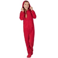 Pop into a pair of these bright beauties! Classic, comfortable and fun! These stylish and comfy red One Piece with hoods for girls and boys make for sweet dreams! Zip up in the coziest, softest polar fleece footed pj's! Cozy Solid Onesie For Winter, Cozy Solid Color Onesie For Winter, Cozy Long Sleeve Super Soft Onesie, Cozy Super Soft Long Sleeve Onesie, Super Soft Cozy Long Sleeve Onesie, Cozy Super Soft Onesie For Winter, Cozy Super Soft Winter Onesie, Casual Long Sleeve Onesie For Bedtime, Cozy Winter Onesie For Sleep