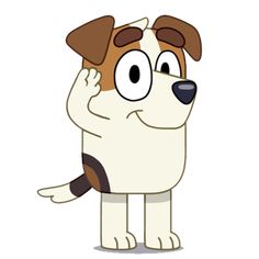 a cartoon dog with glasses on its face