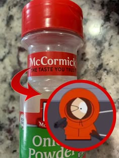 a bottle with a sticker on it that says mccormick the taste you trust